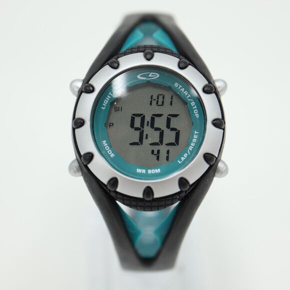 C9 Champion Sports Watch 32mm Blue Black Alarm Chronograph Timer w New Battery - Picture 5 of 12